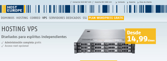 servidores virtuales España