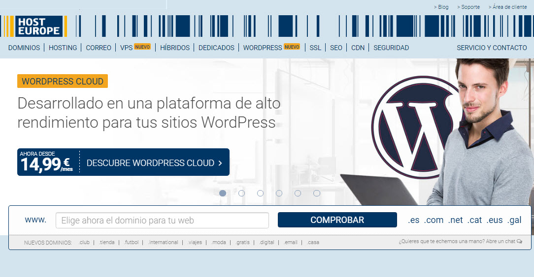 wordpress cloud host europe